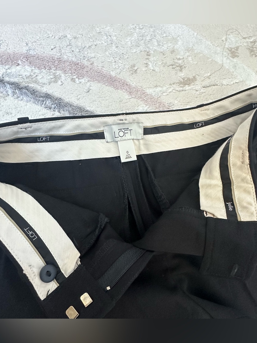 LOFT Julie Black Trousers - Picture 6 of 6